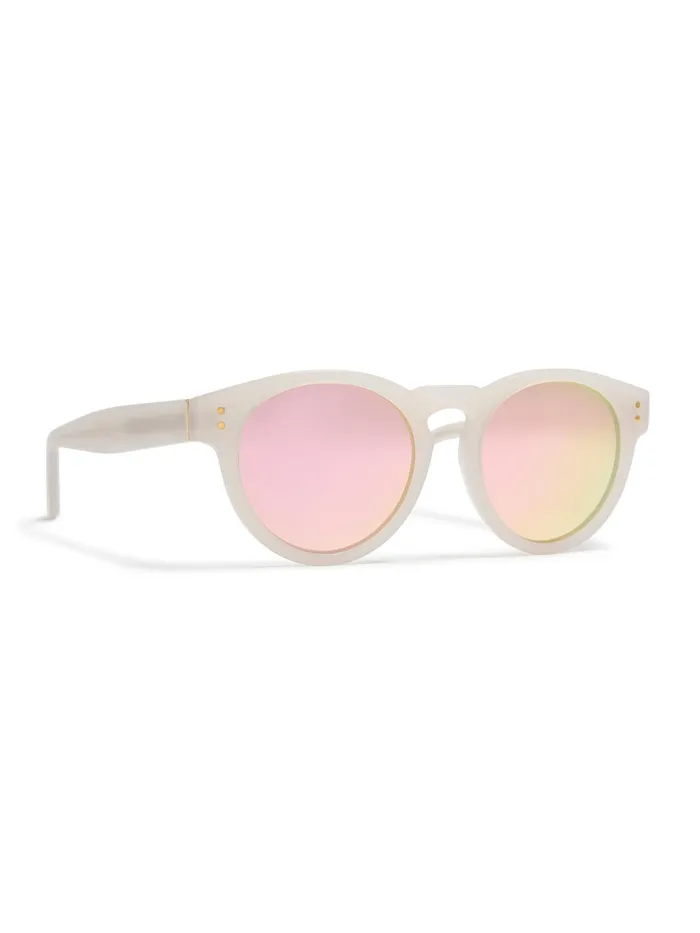 MenWomen Sunglasses Faherty Stinson Sunglasses Pink Mirror