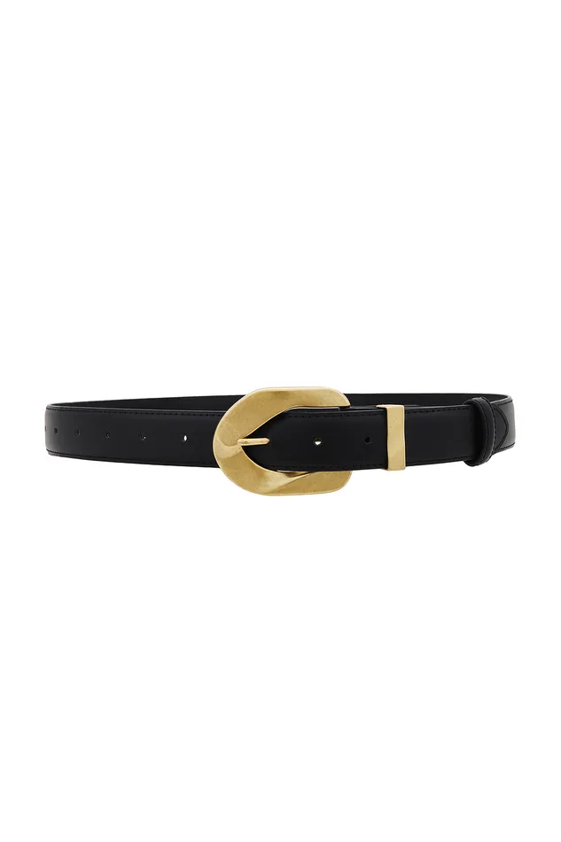 Other Accessories Women Lovers and Friends Adana Leather Belt Black and Gold