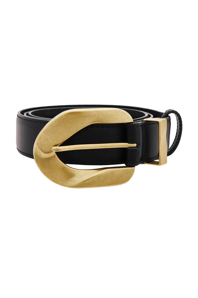 Other Accessories Women Lovers and Friends Adana Leather Belt Black and Gold Other Accessories Women Lovers and Friends Adana Leather Belt Black and Gold