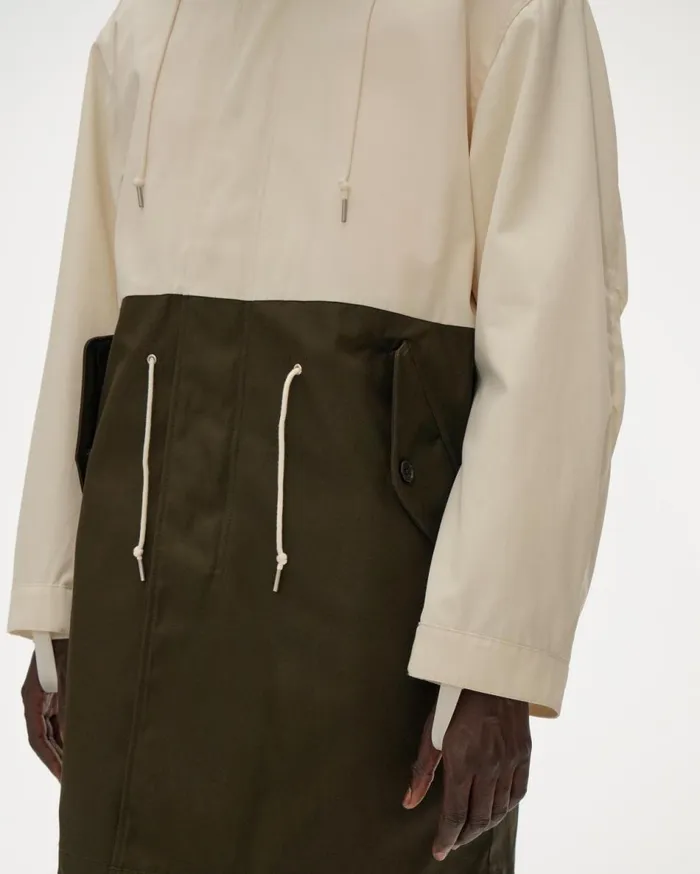 Outerwear Men Helmut Lang Nylon Contrast Parka Winter Whiteriver Rock