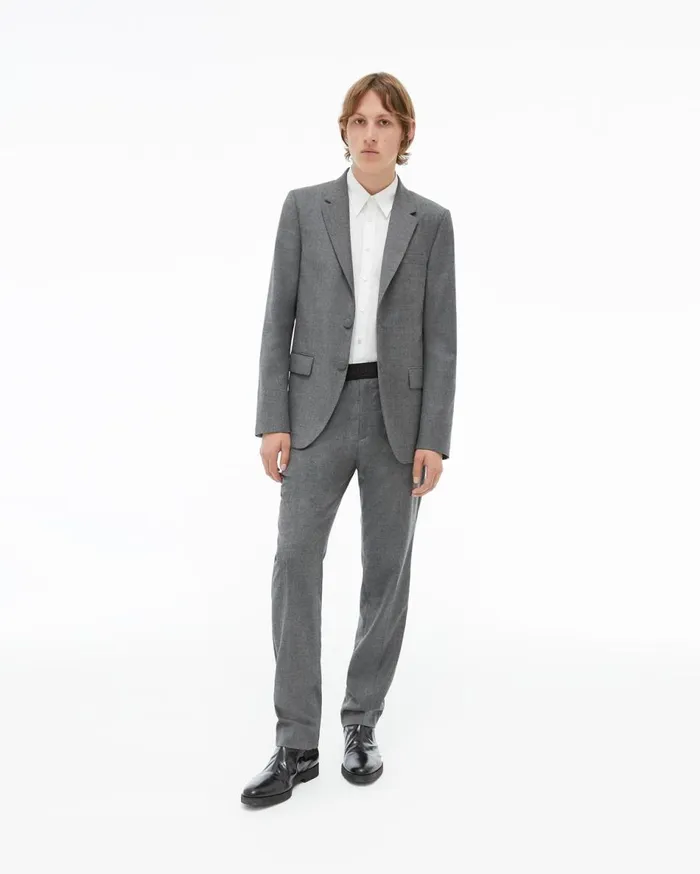 Pants Men Helmut Lang Band Pull On Pants Beuys Grey