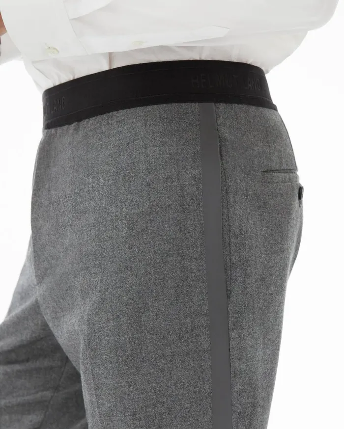 Pants Men Helmut Lang Band Pull On Pants Beuys Grey