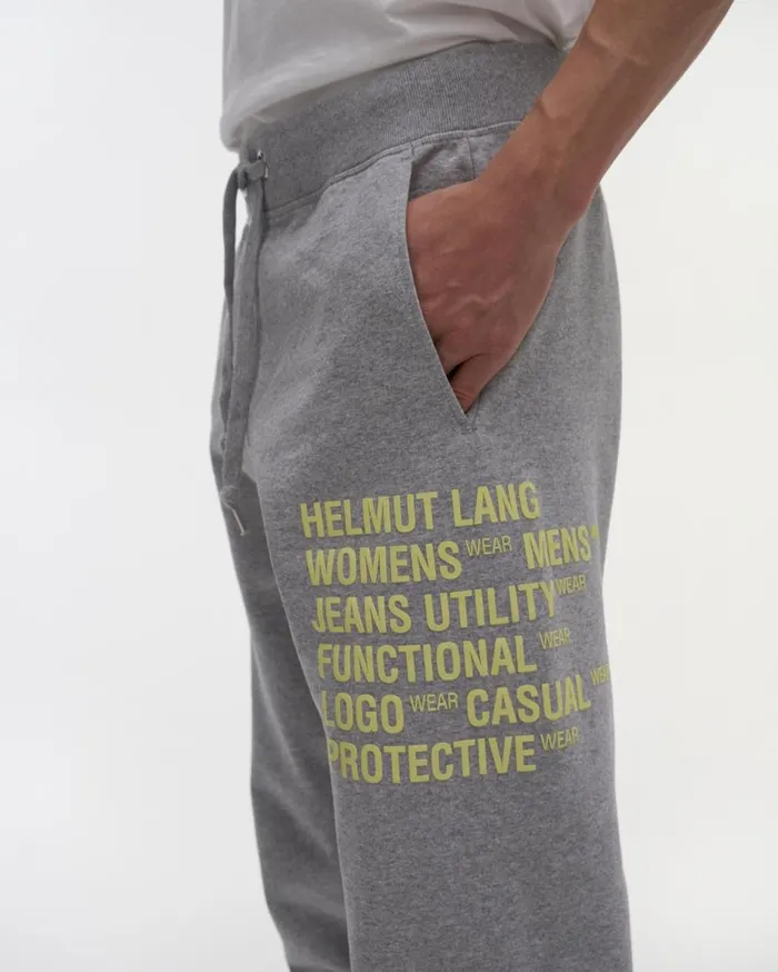 Pants Men Helmut Lang Glowcore Masc Sweatpant Vapor Heather