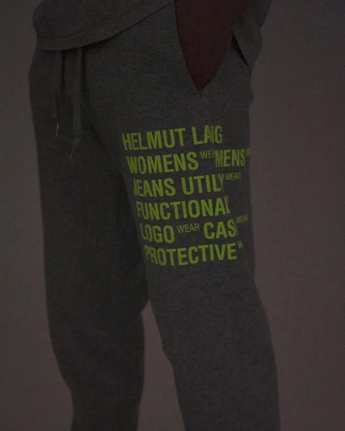 Pants Men Helmut Lang Glowcore Masc Sweatpant Vapor Heather
