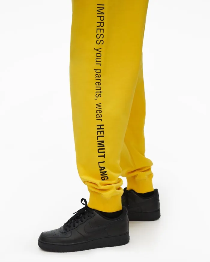 Pants Men Helmut Lang Impress Sweatpant Laser Yellow