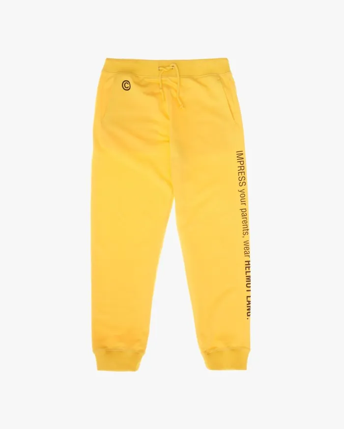 Pants Men Helmut Lang Impress Sweatpant Laser Yellow