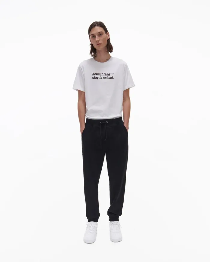 Pants Men Helmut Lang School Sweatpant Basalt Black