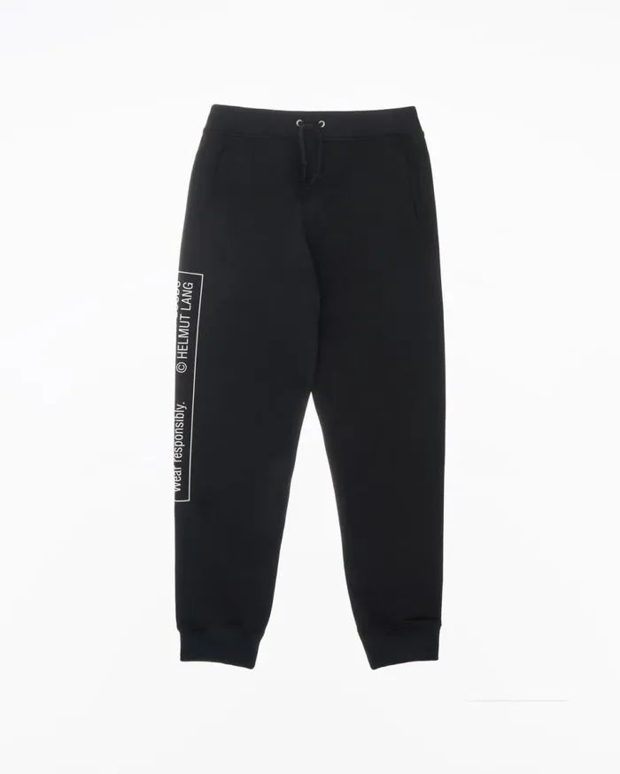 Pants Men Helmut Lang School Sweatpant Basalt Black