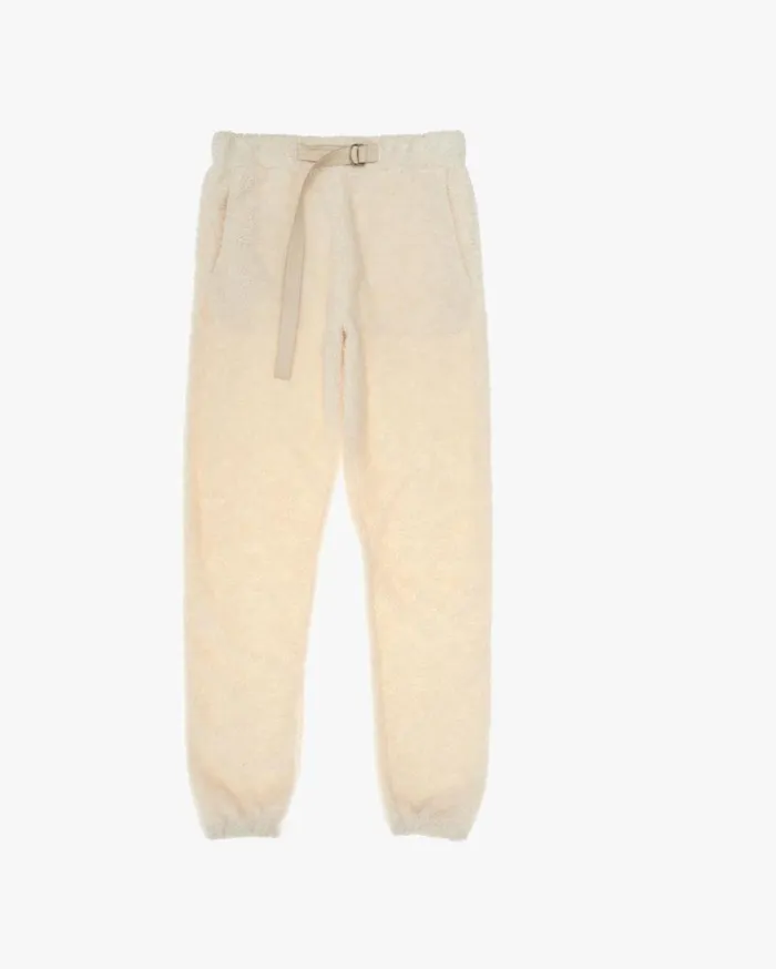 Pants Men Helmut Lang Shaggy Fleece Sweatpant Winter White
