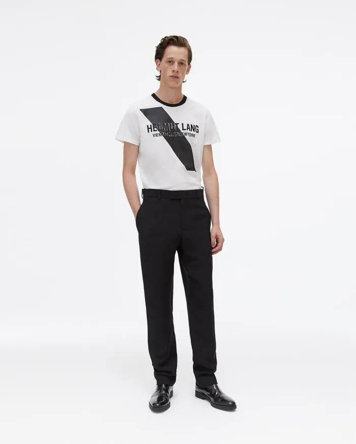 Pants Men Helmut Lang Slim Fit Trouser Black