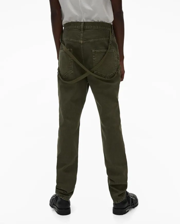 Pants Men Helmut Lang Strap Jean Birch Green Stone