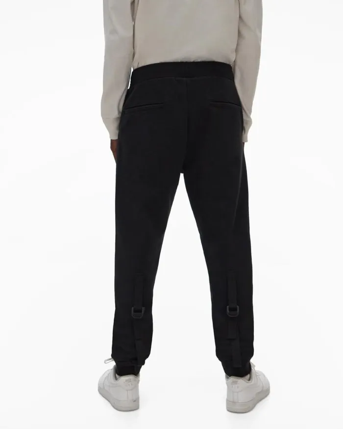 Pants Men Helmut Lang Strap Sweatpant Basalt Black