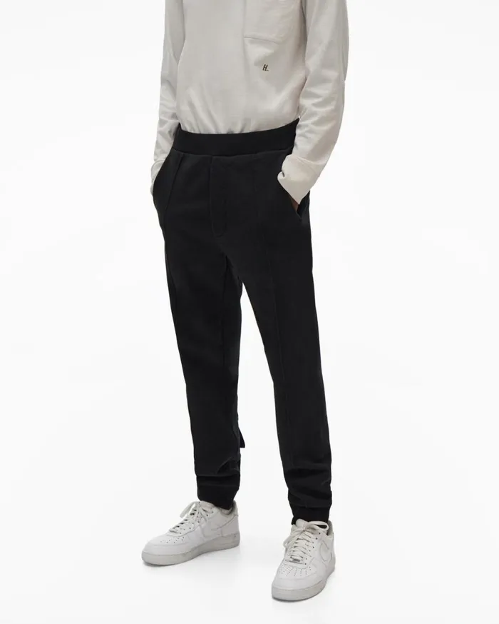 Pants Men Helmut Lang Strap Sweatpant Basalt Black
