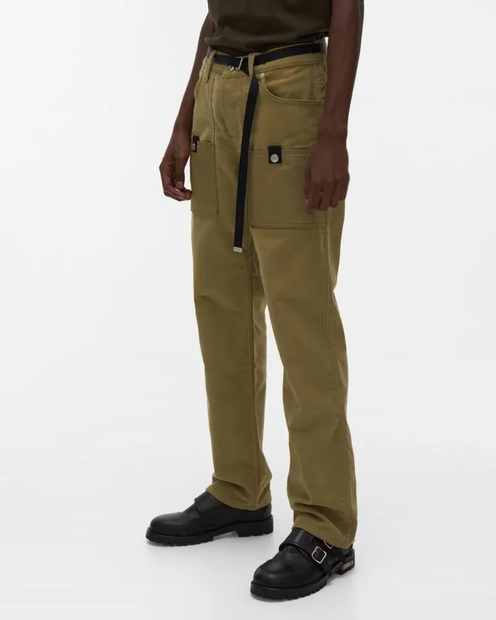 Pants Men Helmut Lang Tracker Lo Easy Jean Pale Moss