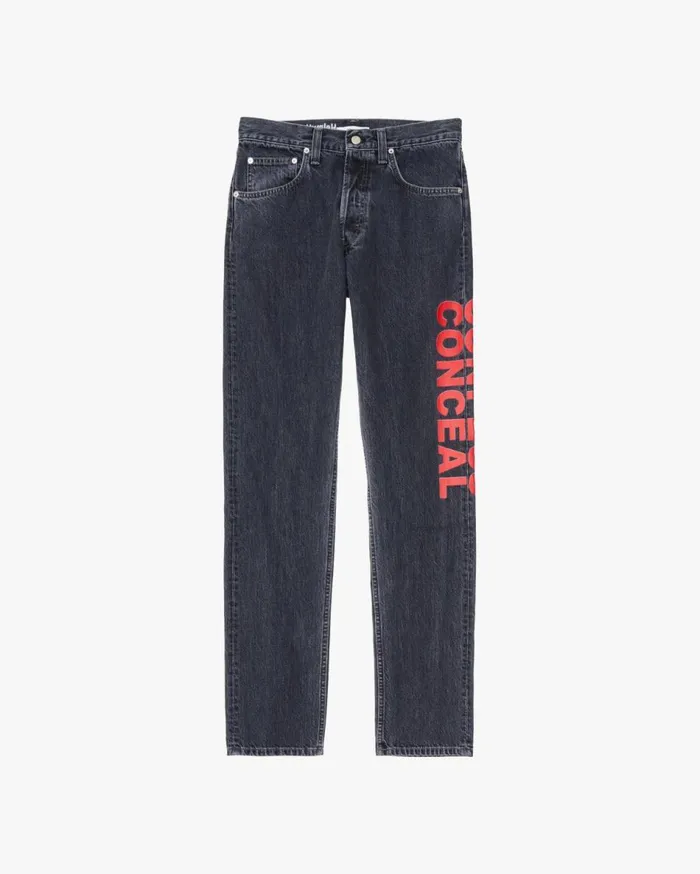 Pants Men Helmut Lang Willie Norris Masc Hi Straight Jean Acc Midnight Stone Universe