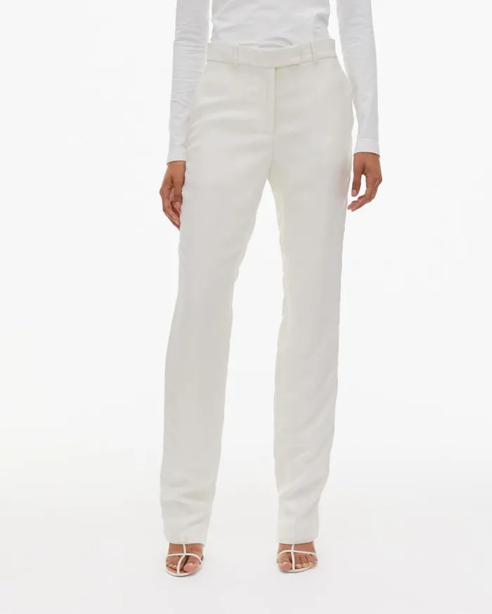 Pants Women Helmut Lang Cady Suit Pant Ivory