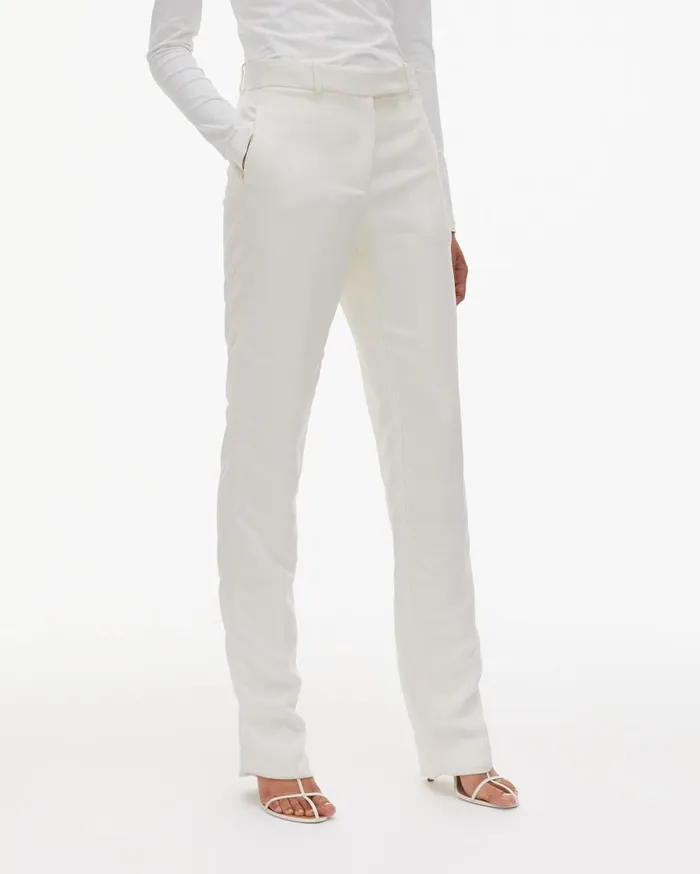 Pants Women Helmut Lang Cady Suit Pant Ivory
