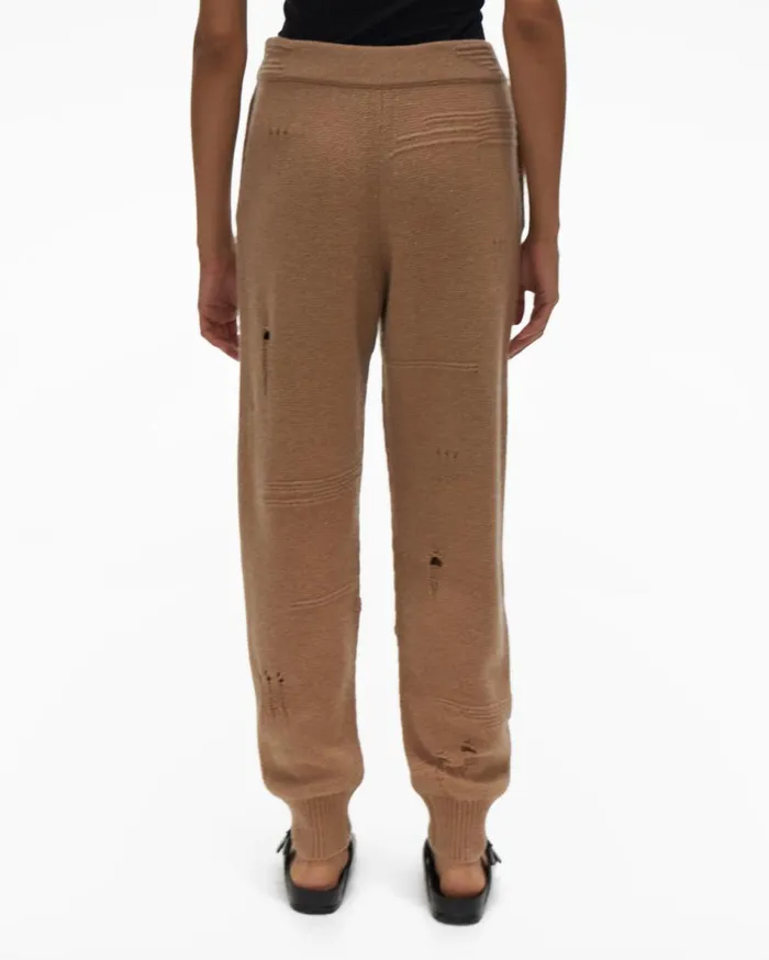 Pants Women Helmut Lang Distressed Pant Camel