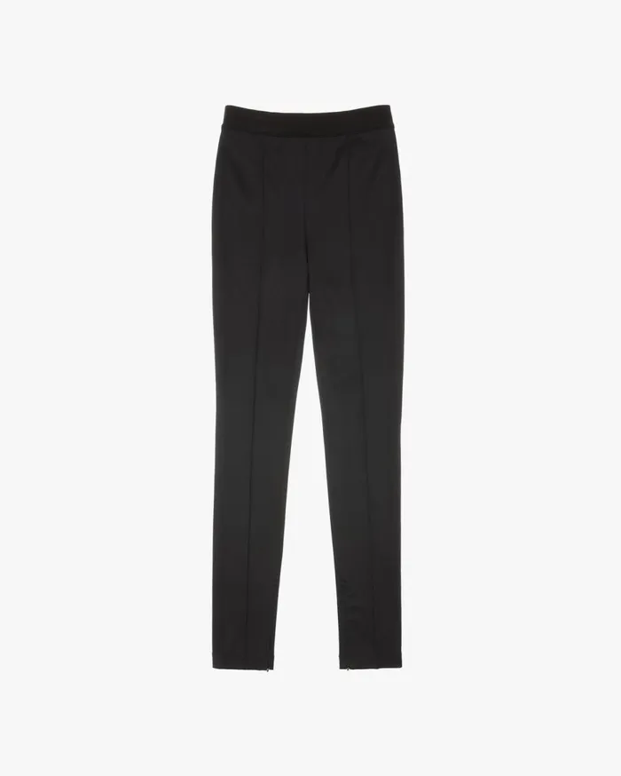 Pants Women Helmut Lang Double Needle Rib Legging Black