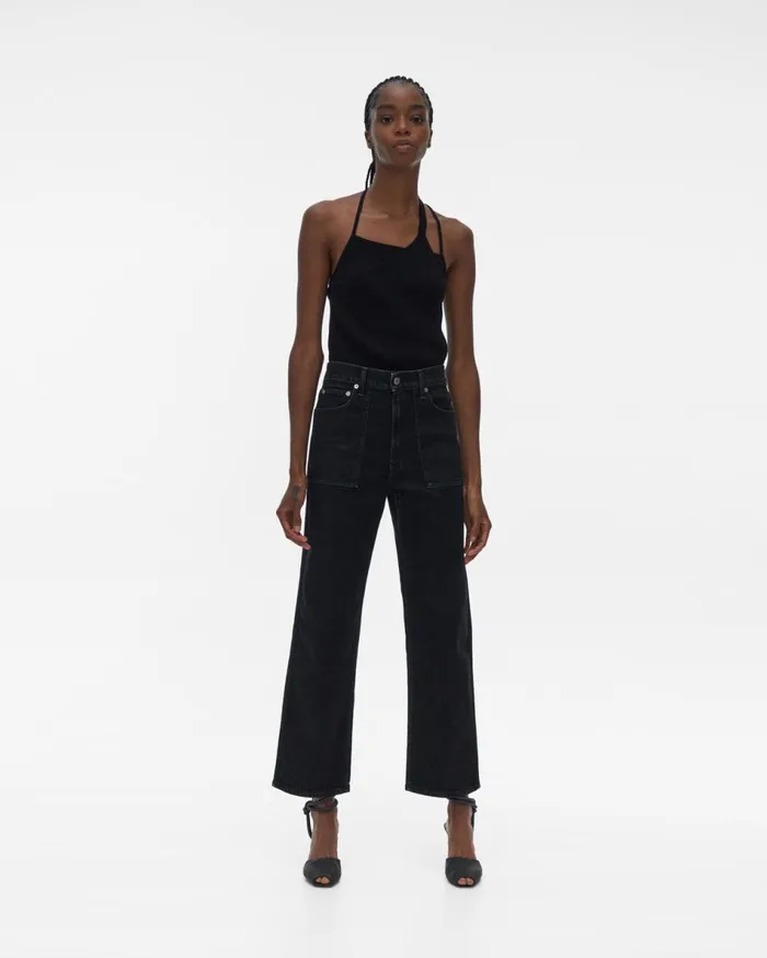 Pants Women Helmut Lang Factory Jean Acc Black Stone