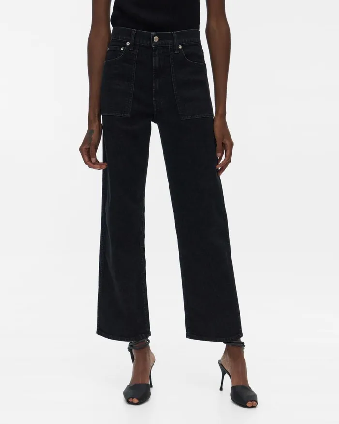 Pants Women Helmut Lang Factory Jean Acc Black Stone