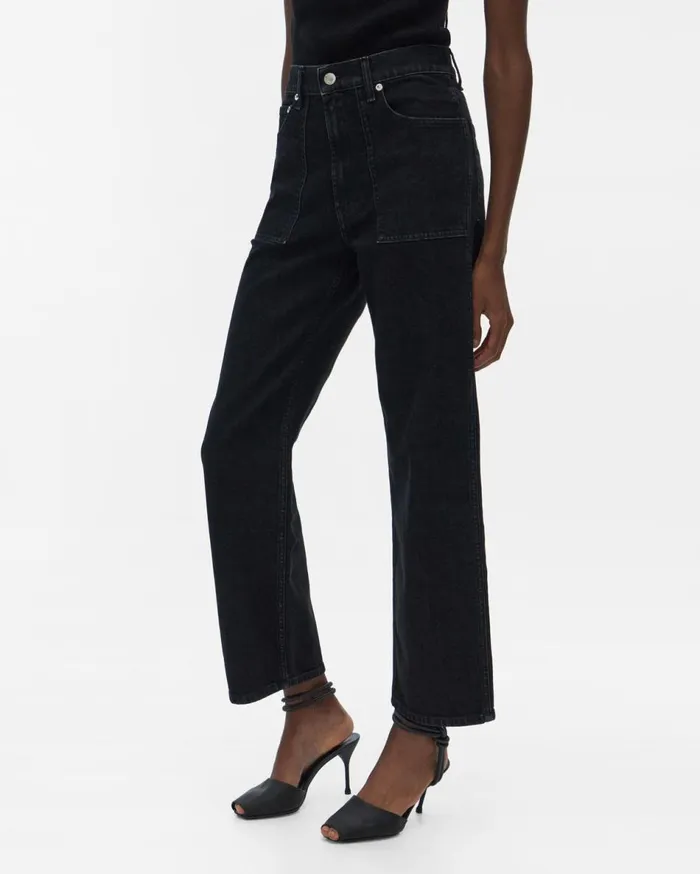 Pants Women Helmut Lang Factory Jean Acc Black Stone