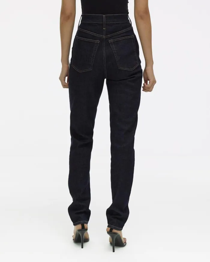 Pants Women Helmut Lang Femme Hi Spikes Jeans Acc Dark Rinse Indigo