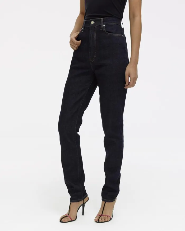 Pants Women Helmut Lang Femme Hi Spikes Jeans Acc Dark Rinse Indigo