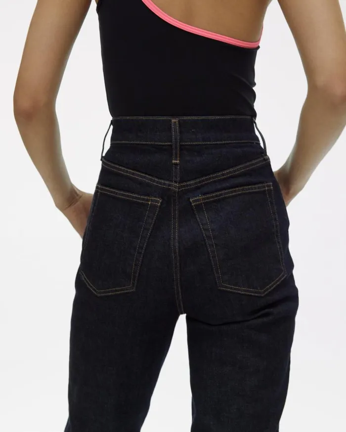 Pants Women Helmut Lang Femme Hi Spikes Jeans Acc Dark Rinse Indigo