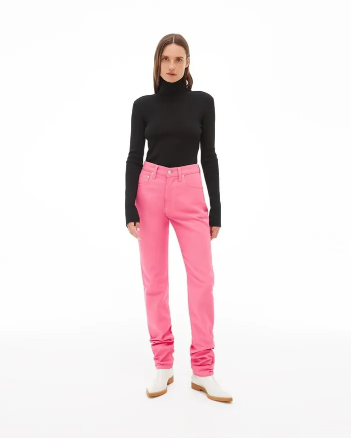 Pants Women Helmut Lang Masc Hi Straight Jean Prism Pink