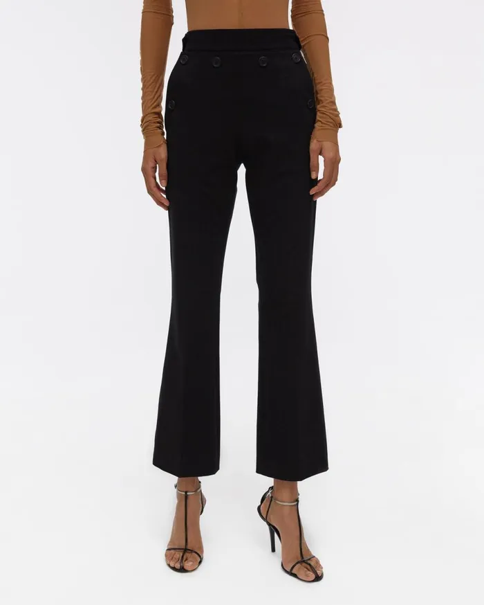 Pants Women Helmut Lang Rider Crop Pant Black