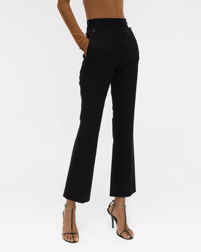 Pants Women Helmut Lang Rider Crop Pant Black