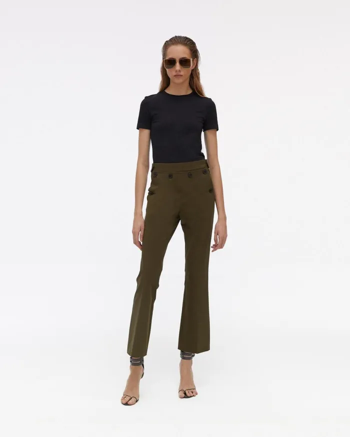 Pants Women Helmut Lang Rider Crop Pant Sage
