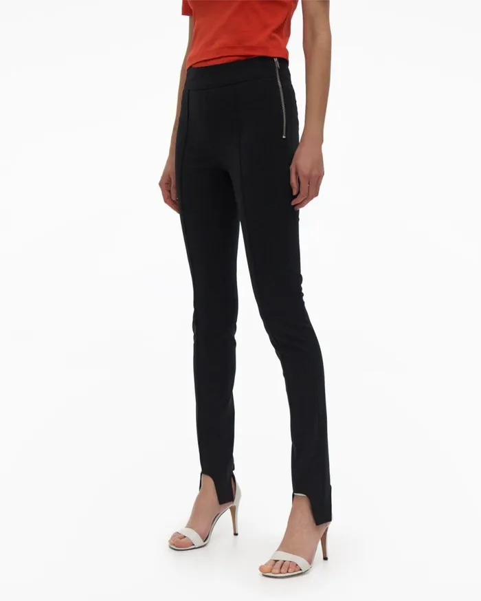 Pants Women Helmut Lang Seamed Legging Black