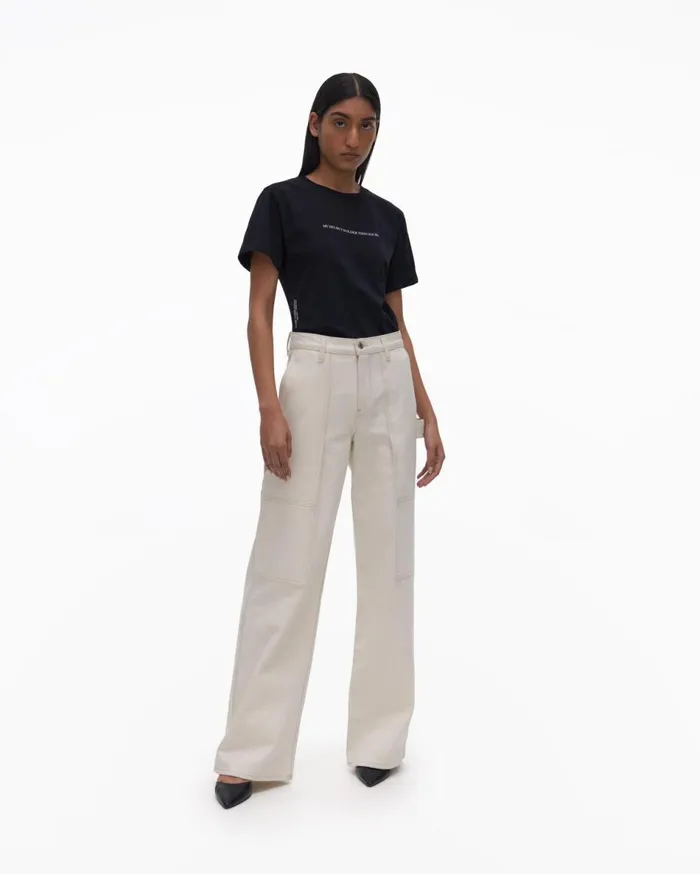 Pants Women Helmut Lang Utility Jean Ecru