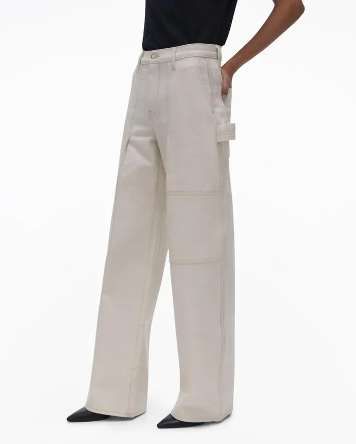 Pants Women Helmut Lang Utility Jean Ecru