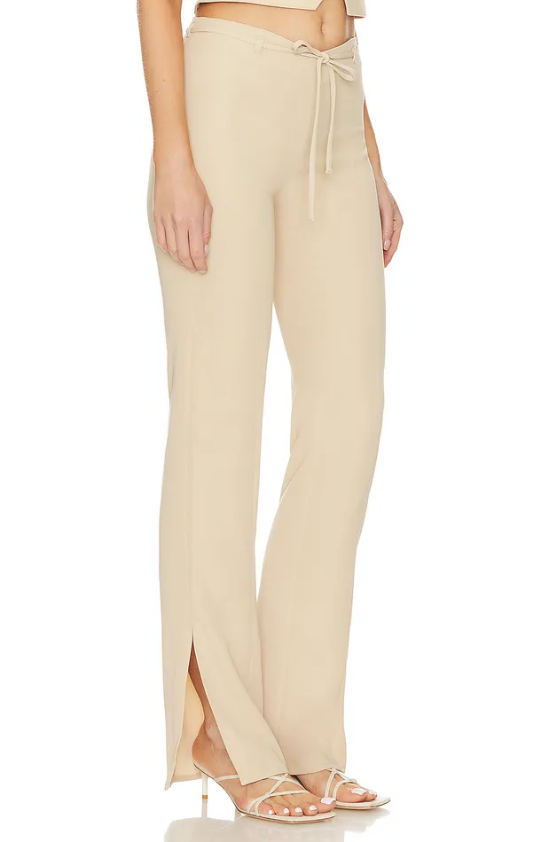 Pants Women Lovers and Friends Abbey Pant Nude Neutral Pants Women Lovers and Friends Abbey Pant Nude Neutral