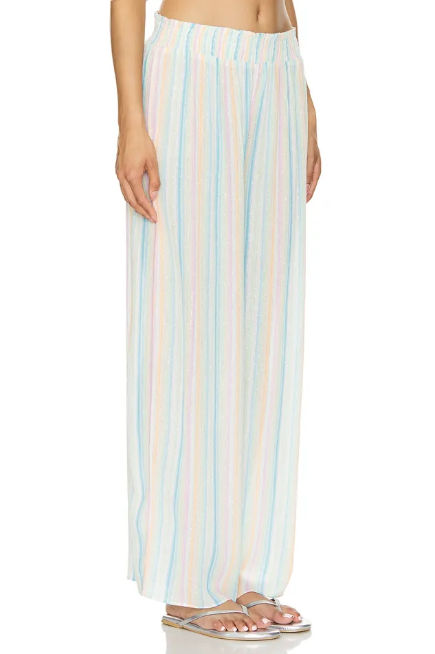 Pants Women Lovers and Friends Catalina Pant Rainbow Stripe Multi Pants Women Lovers and Friends Catalina Pant Rainbow Stripe Multi