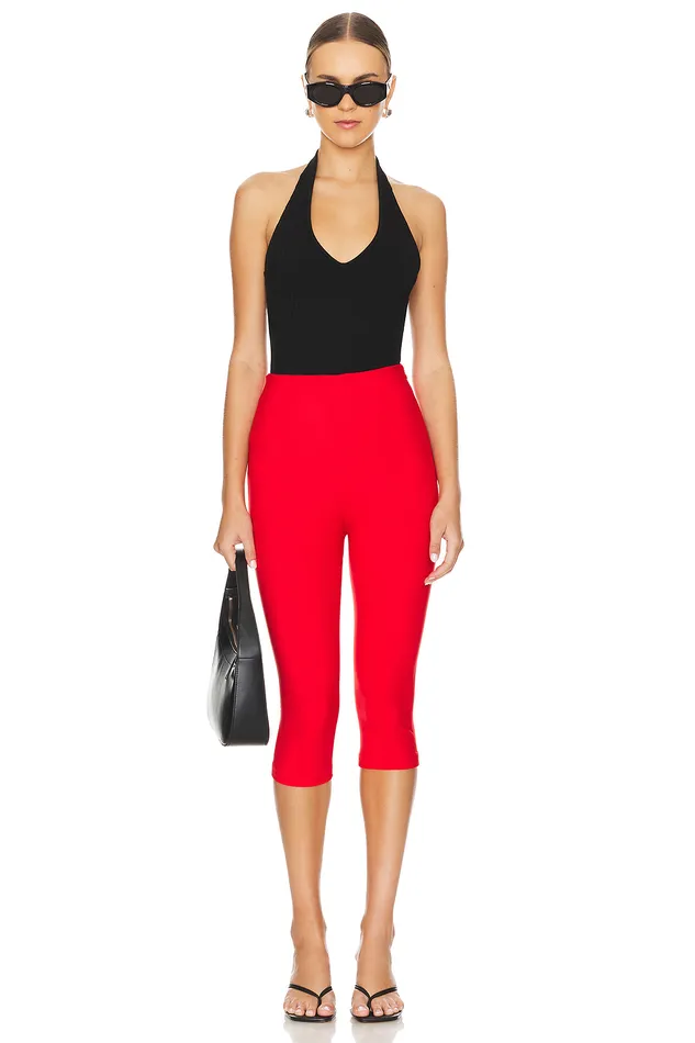 Pants Women Lovers and Friends Cindy Cropped Capri Pant Red Pants Women Lovers and Friends Cindy Cropped Capri Pant Red