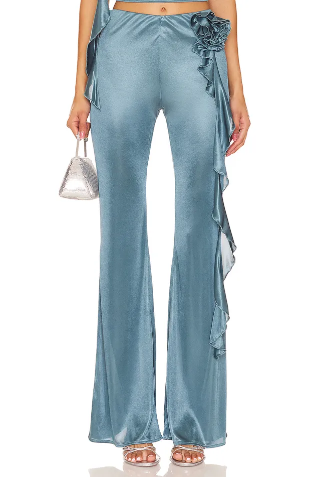 Pants Women Lovers and Friends Giulia Pant Teal Grey