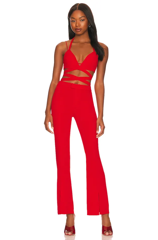 Pants Women Lovers and Friends Imani Pant Red Pants Women Lovers and Friends Imani Pant Red