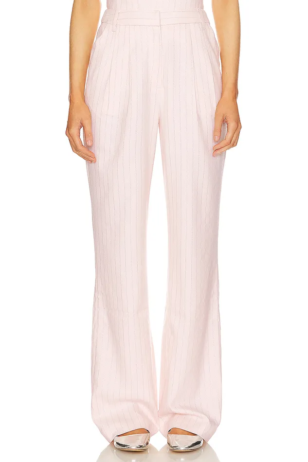 Pants Women Lovers and Friends Jasmine Pant Pink Pinstripe