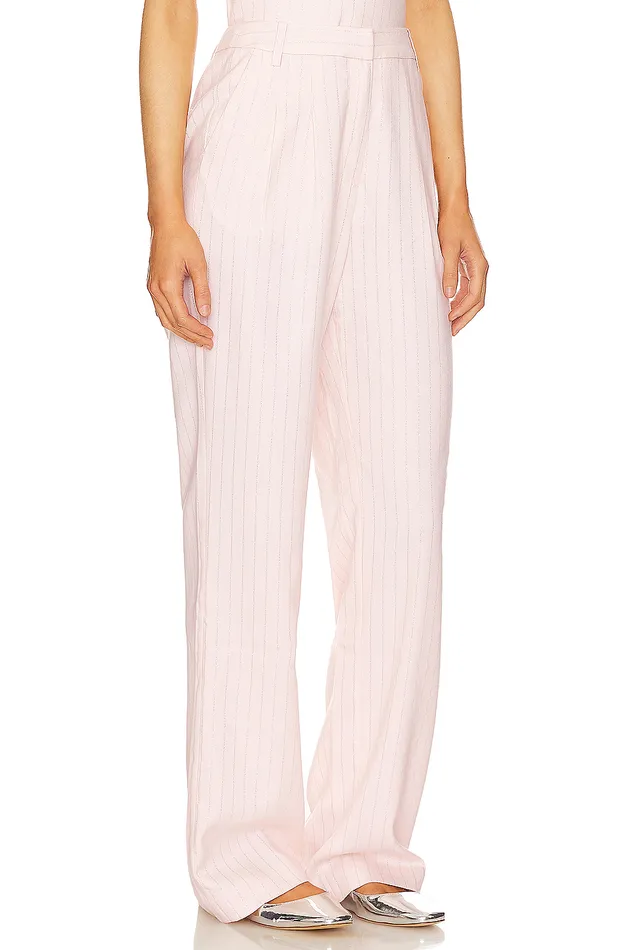 Pants Women Lovers and Friends Jasmine Pant Pink Pinstripe Pants Women Lovers and Friends Jasmine Pant Pink Pinstripe