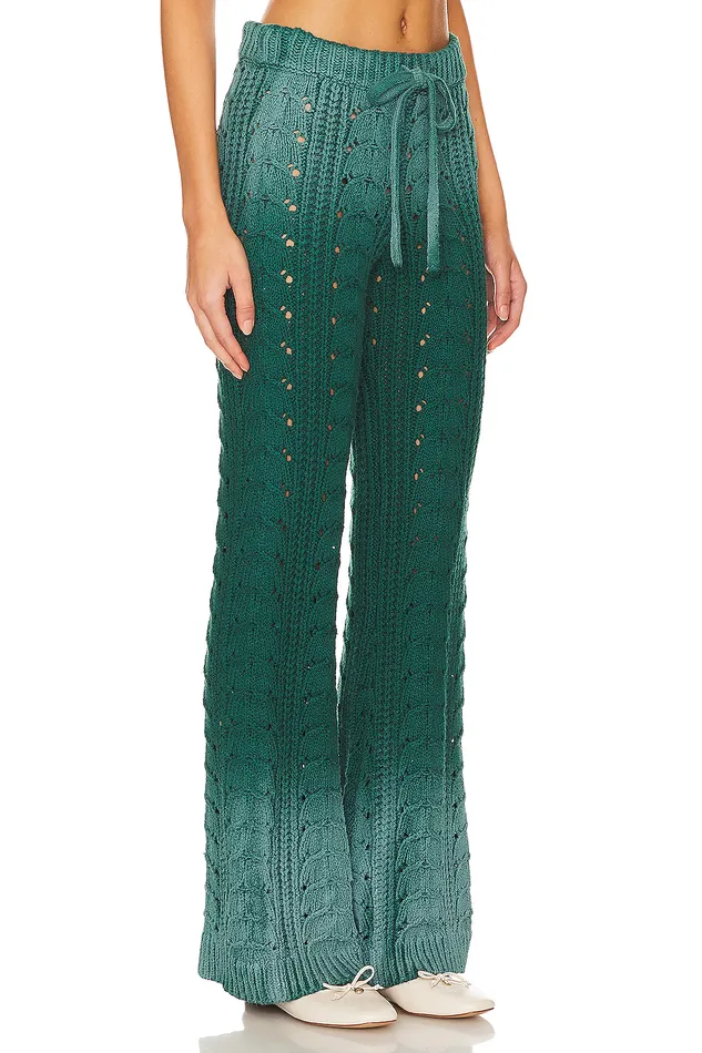 Pants Women Lovers and Friends Jelissa Ombre Knit Pant Green Ombre Pants Women Lovers and Friends Jelissa Ombre Knit Pant Green Ombre