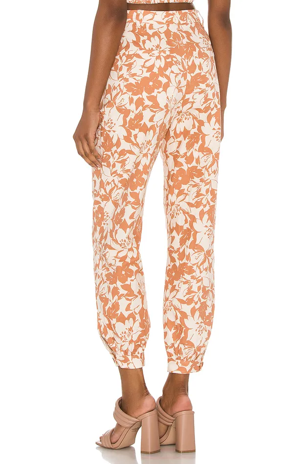 Pants Women Lovers and Friends Kacey Pant Caramel Brown Floral Pants Women Lovers and Friends Kacey Pant Caramel Brown Floral