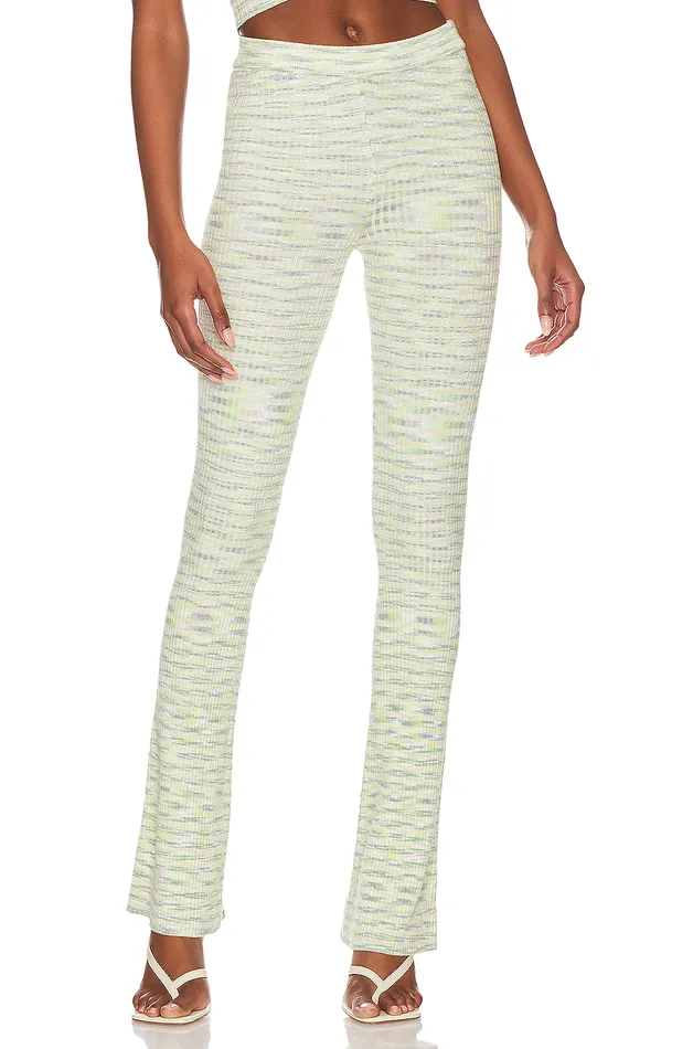 Pants Women Lovers and Friends Mara Knit Pants Lime Spacedye