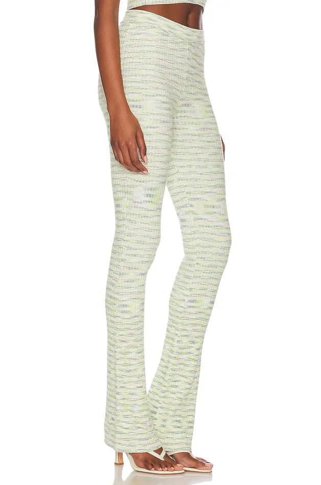Pants Women Lovers and Friends Mara Knit Pants Lime Spacedye Pants Women Lovers and Friends Mara Knit Pants Lime Spacedye