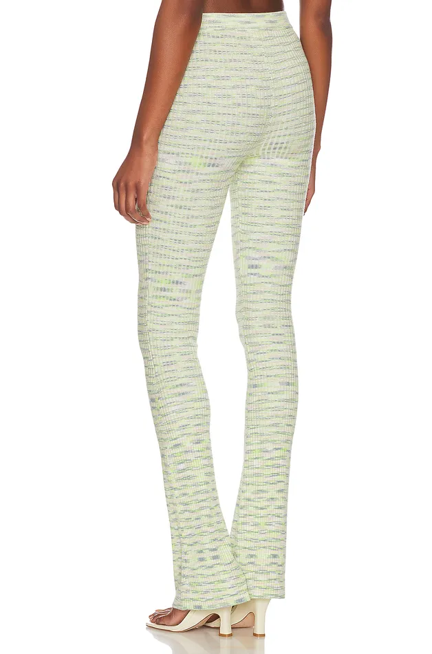 Pants Women Lovers and Friends Mara Knit Pants Lime Spacedye Pants Women Lovers and Friends Mara Knit Pants Lime Spacedye
