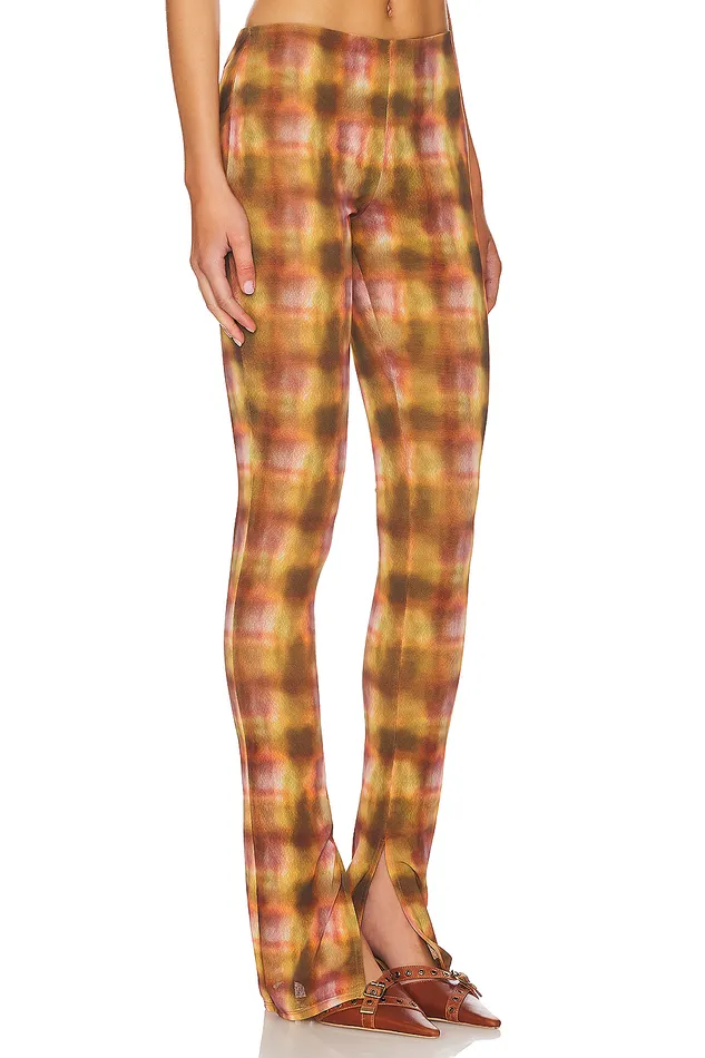 Pants Women Lovers and Friends Mel Pant Brown Plaid Pants Women Lovers and Friends Mel Pant Brown Plaid
