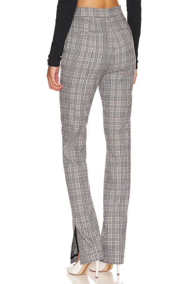 Pants Women Lovers and Friends Patton Pant Black White Check Pants Women Lovers and Friends Patton Pant Black White Check